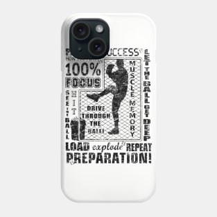 Baseball Motivational Fundamentals Hitting 101 L-Screen Batting Practice Original Phone Case