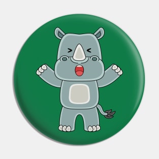 rhinoceros Pin