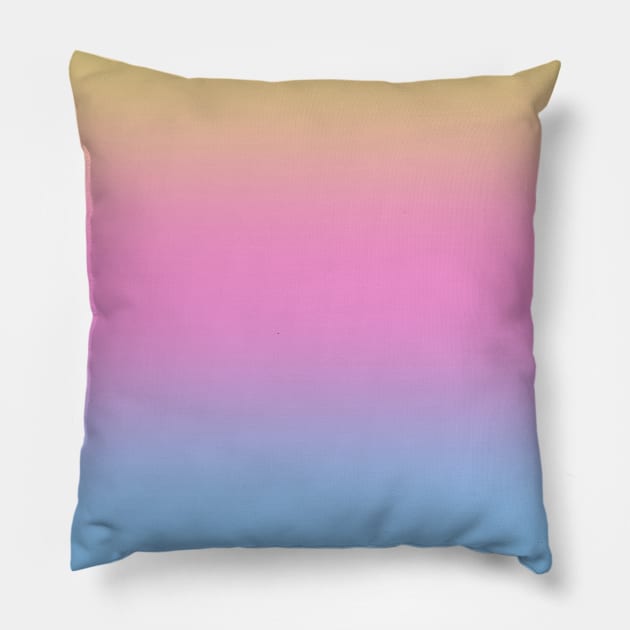 Muted Pastel Gradient Pillow by Lady Lilac