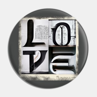 Letter Abstract - Love Pin