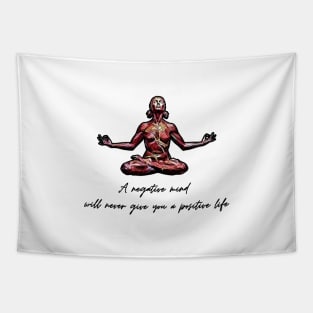 Positive life meditation Tapestry