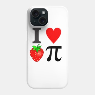 I Heart Strawberry Pi Phone Case