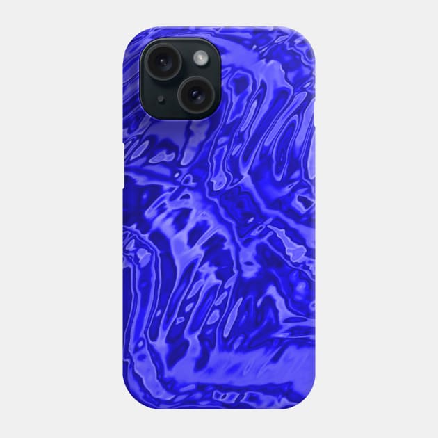 Bright Blue Psychedelic Phone Case by Basicallyimbored