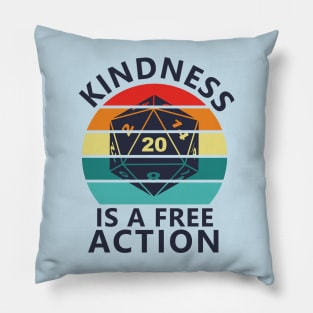 Kindness is a Free Action - Dark Pillow