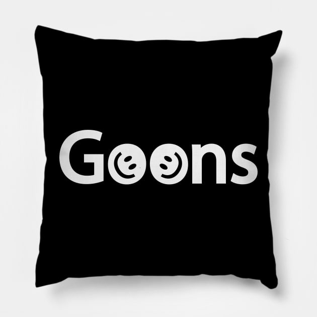 Goons typography design Pillow by DinaShalash