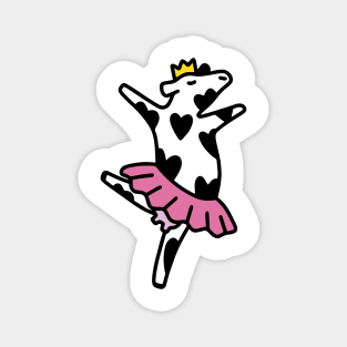 CUTE DANCING COW ART DRAWING Magnet