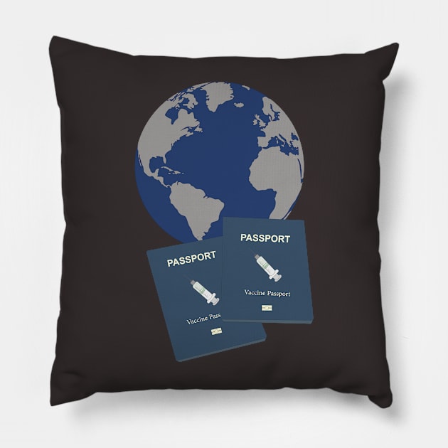 Vaccine Passports Pillow by DiegoCarvalho