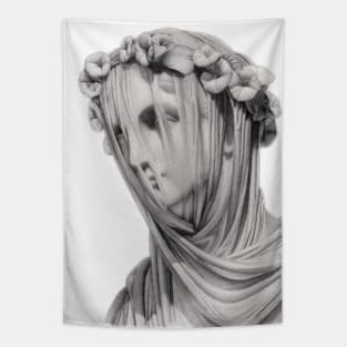 Veiled Marble Statue Tapestry