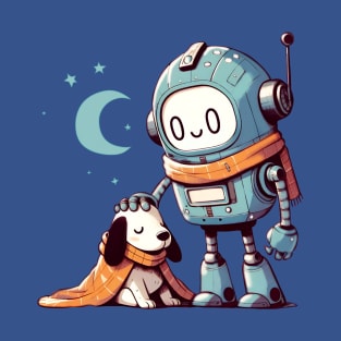 Dog and robot T-Shirt