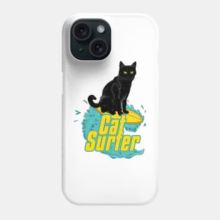 Cat Surfer Phone Case