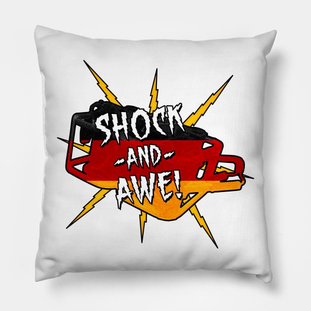 Shock and Awe Pillow by Roufxis