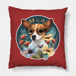 Jack Russell Terrier illustration Pillow