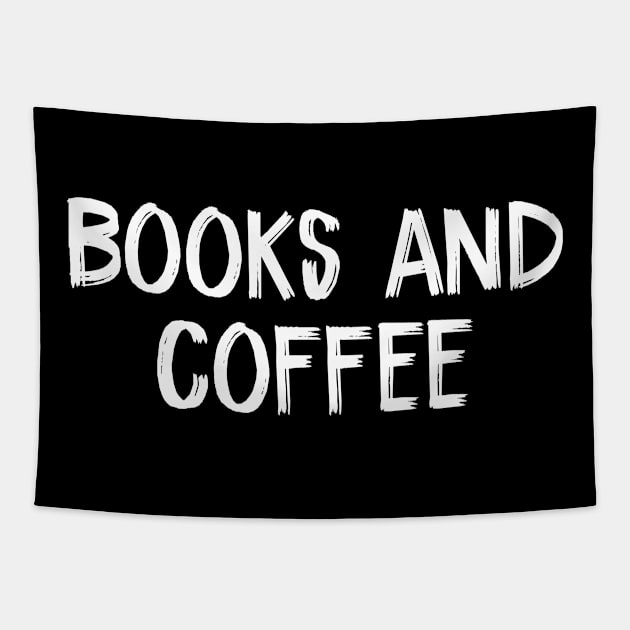 Books and Coffee Tapestry by TIHONA