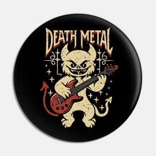 Death Metal Satanic Baphomet Cat Pin