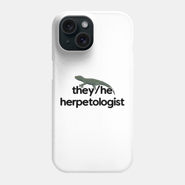 They/He Herpetologist - Gecko Design Phone Case by Nellephant Designs