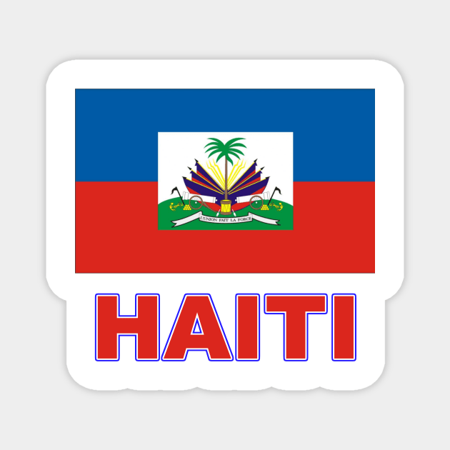 The Pride of Haiti - Haitian Flag Design Magnet by Naves