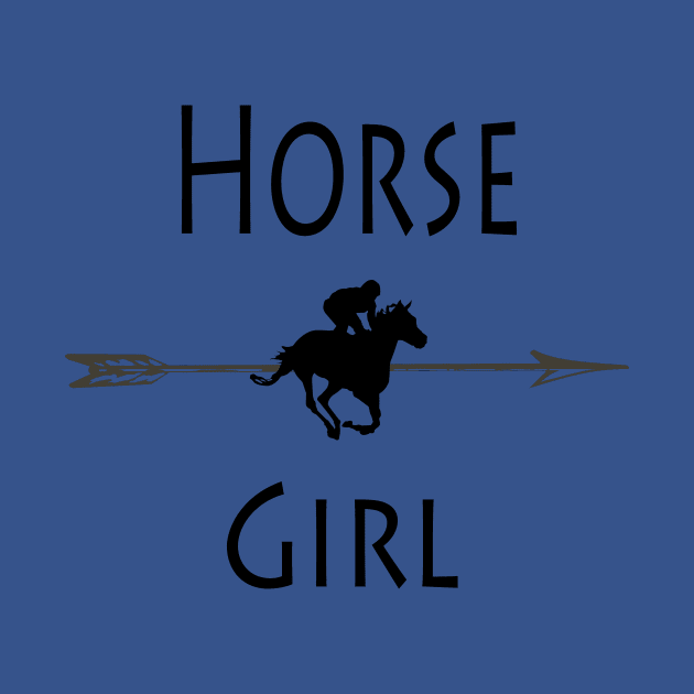 Horse Girl T-Shirt by BlueDolphinStudios