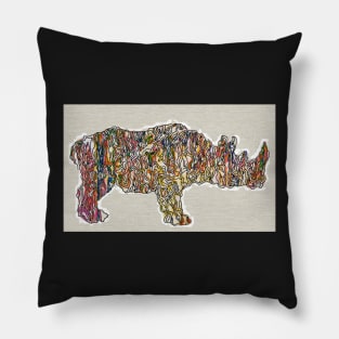 One Magical Rhino Pillow