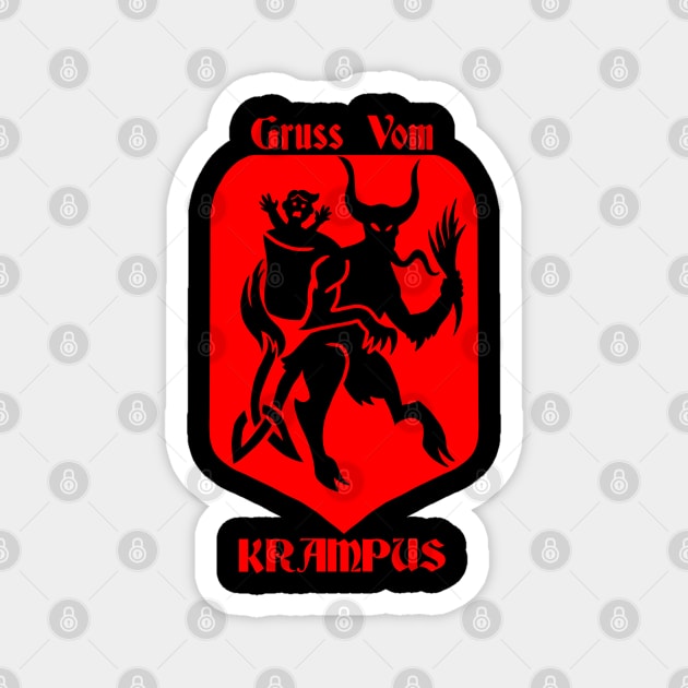 Krampus is Coming Magnet by celtichammerclub