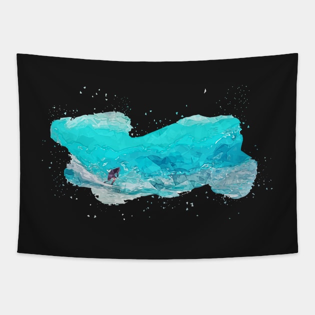 Surfing wave Surfer Gift Unique Design Bestseller Tapestry by woormle