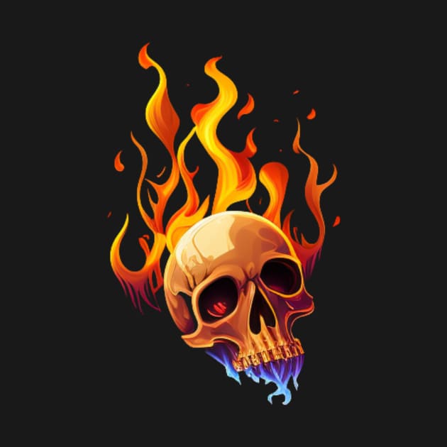 Fire skull by Crazy skull