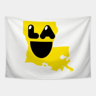 Louisiana States of Happynes- Louisiana Smiling Face Tapestry