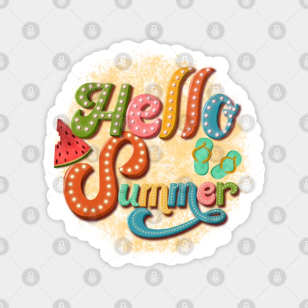 Hello summer Magnet by PrintAmor