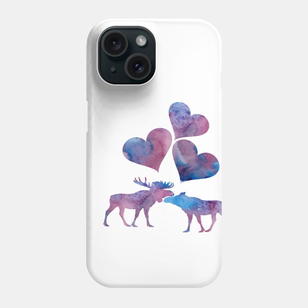 Moose Art Phone Case by TheJollyMarten