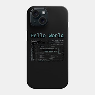 Hello World Computer Programming Phone Case