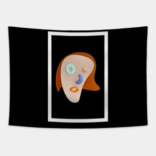 smiley face, preppy, face, smile Tapestry