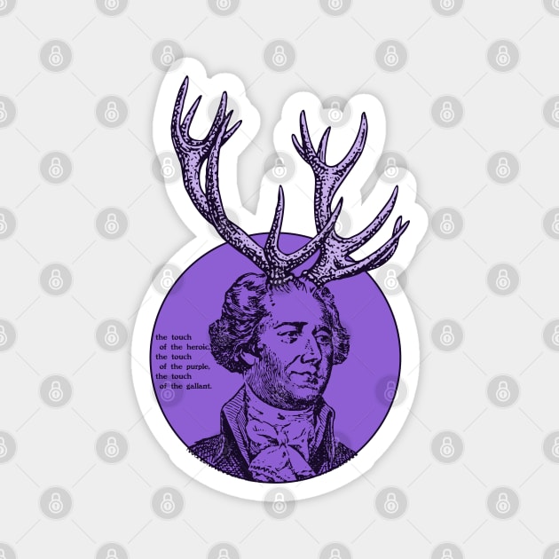 Alexander Hamilton - Heroic Purple Gallant Magnet by PinnacleOfDecadence