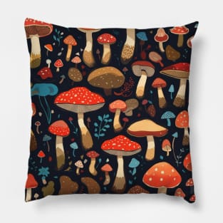 mushroom pattern Pillow