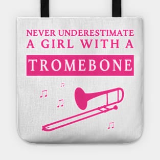 Underestimated Trombone Girl Tote