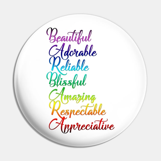 Gifts for BARBARA ~ Beautiful, Adorable, Reliable, Blissful... [ND#5C1V1] Pin by DesignBySMYRNA