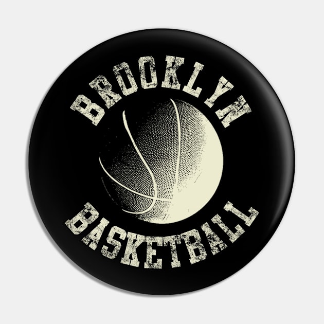 Vintage Brooklyn Basketball Pin by tropicalteesshop