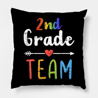 2Nd Grade Team Second Back To School Student Teacher Squad Pillow