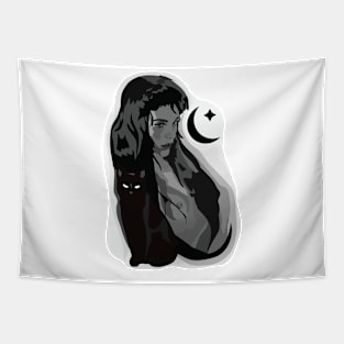 Black Cat Tapestry