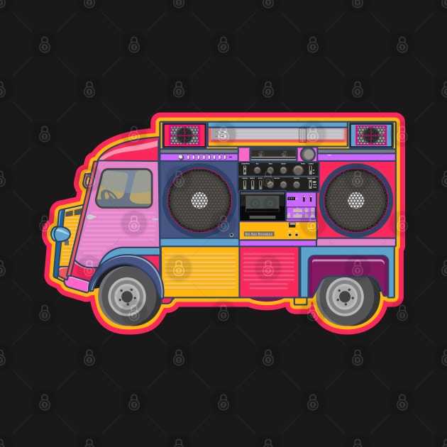 Citroen HY - Boombox Van- Huge Ghettoblaster on a Classic Van by Boogosh