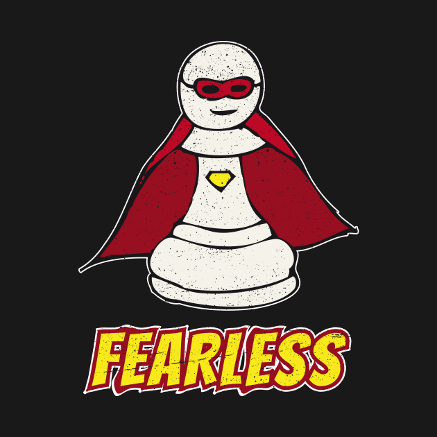 Fearless Superhero Pawn Chess Piece by yeoys