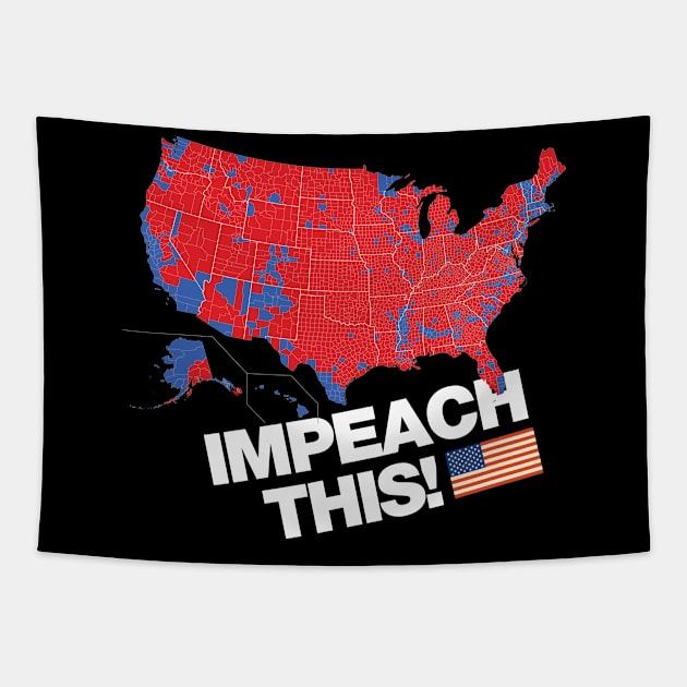 Impeach This 2016 Electoral Map Presidential Election Trump Tapestry by Designtigrate