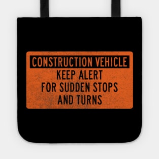 Construction Vehicle (back print) Tote