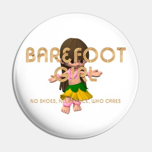 Barefoot Girl Pin