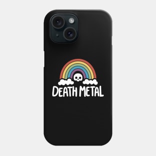 Death Metal Rainbow Skull Phone Case