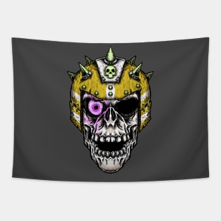 Fantasy Football Skeleton Yellow 2 Tapestry