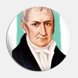 Italian physicist Alessandro Volta illustration Pin