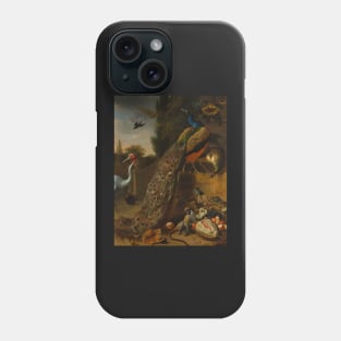 Peacocks and Peonies Phone Case