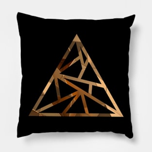 golden pyramid Pillow