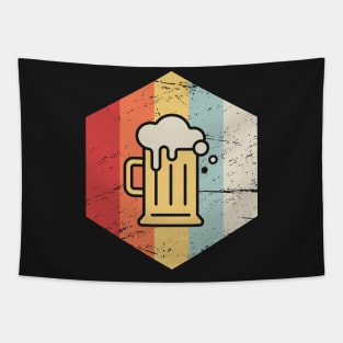 Vintage Retro 70s Beer Icon Tapestry