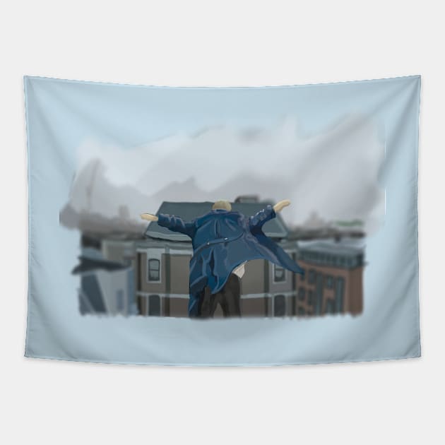 John Jumps Tapestry by UnseriousDesign