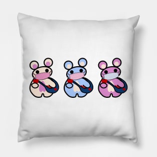 Three Chibis: Spread Lubba Not Germs Pillow